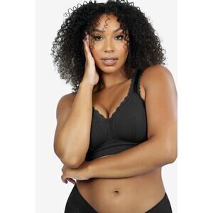 Parfait Women's Dalis Modal Wireless Full Cup Bralette‎ in Black 32DD $48 P5641